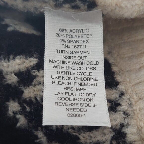 Liz Claiborne Plus Size Mock Neck Acrylic Blend Floral Sweater Women's Size 1X - Picture 8 of 12